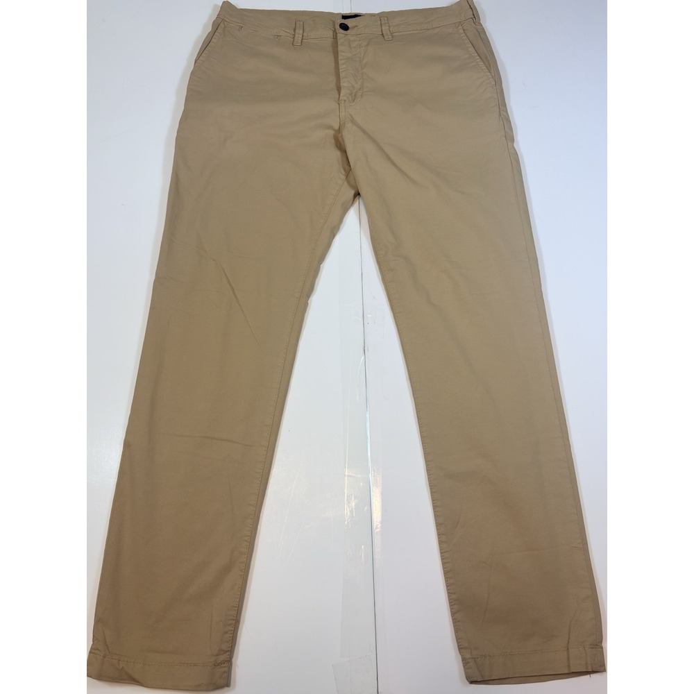 American Eagle Pants Slim Next Level Flex Tan Men Sz 34 x 32 Cotton Stretch Flat